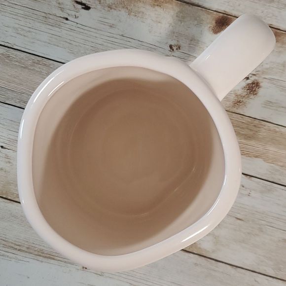 Rae Dunn White “UNBREAKABLE” Artisan Mug‎ by Magenta ☕️ Quirky Shaped - Picture 5 of 7